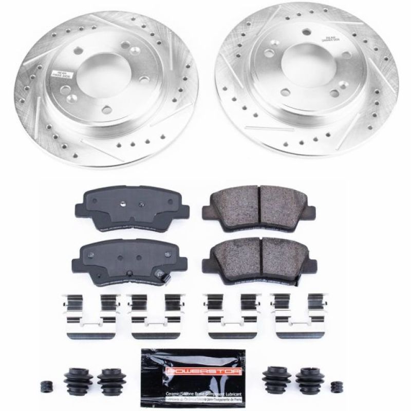Power Stop 2019 Hyundai Veloster Rear Z23 Evolution Sport Brake Kit Brake Kits - Performance D&S PowerStop