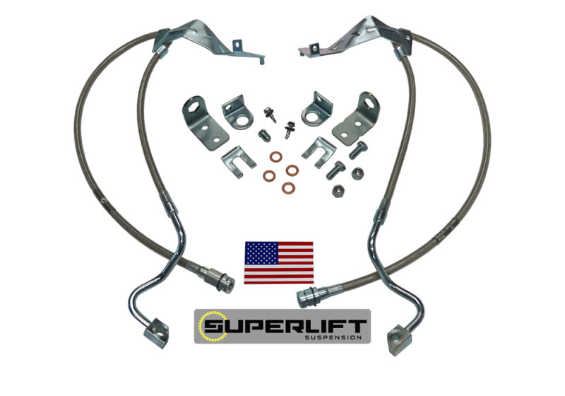 Superlift 05-07 Ford F-250/F-350 w/ 4-8in Lift Kit (Pair) Bullet Proof Brake Hoses Brake Line Kits Superlift