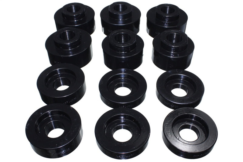 Energy Suspension 08-16 Ford F-250/F-350/F-450/F-550 Super Duty STD/Super Cab Black Body Mount Set Bushing Kits Energy Suspension
