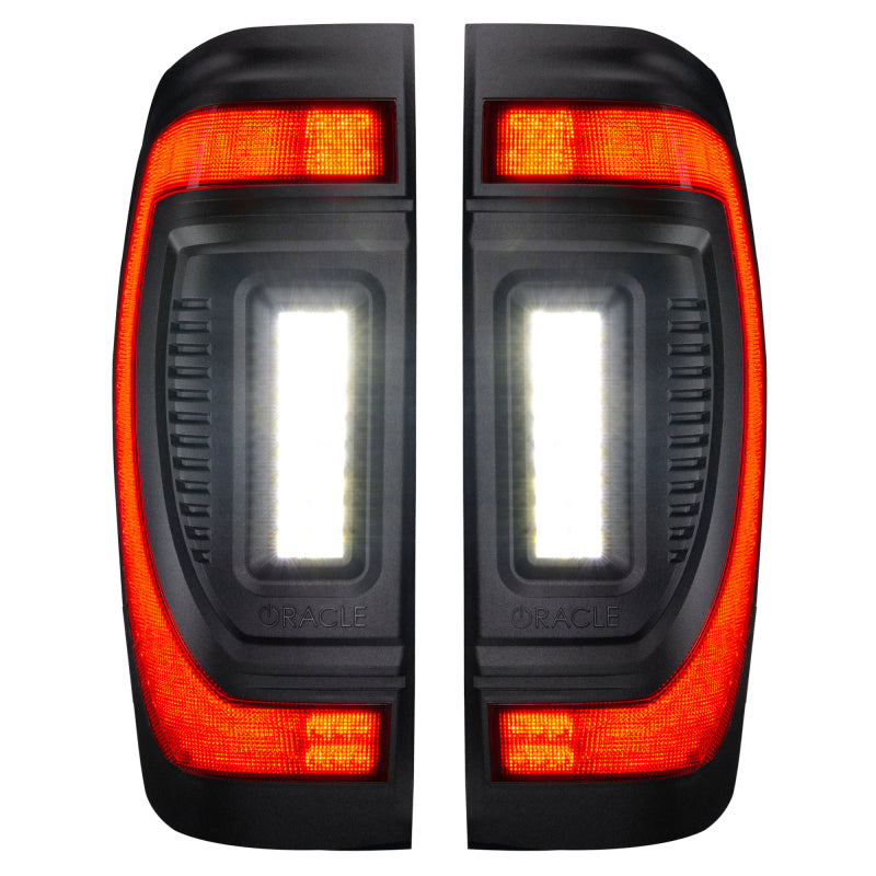 Oracle 19-23 GMC Sierra Black Series Flush Style LED Tail Lights - Factory Halogen Tail Lights ORACLE Lighting