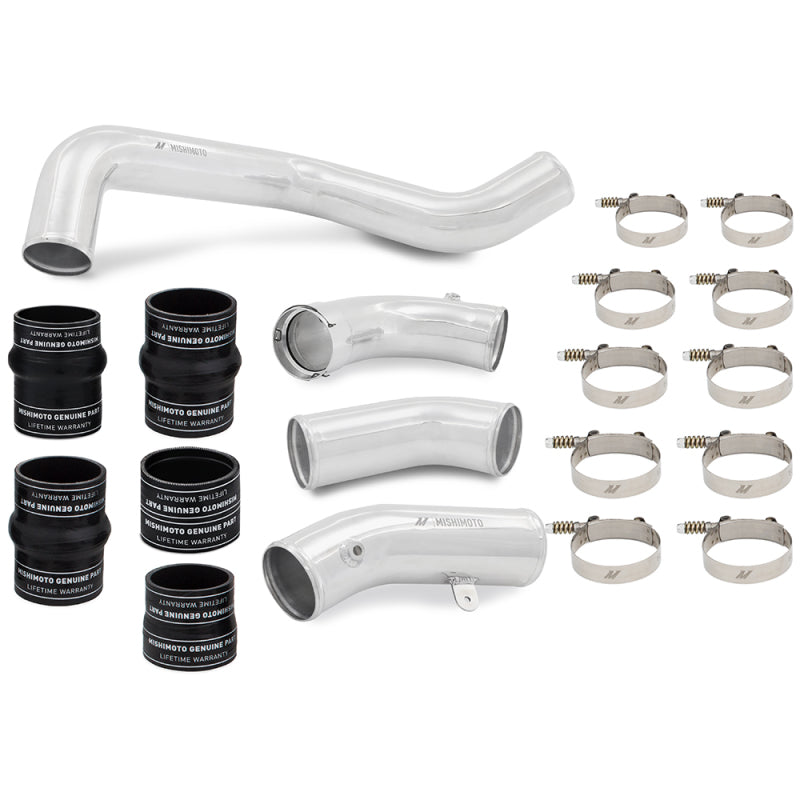 Mishimoto 17-19 GM L5P Duramax Intercooler Kit - Black w/ Polished Pipes Intercooler Kits Mishimoto