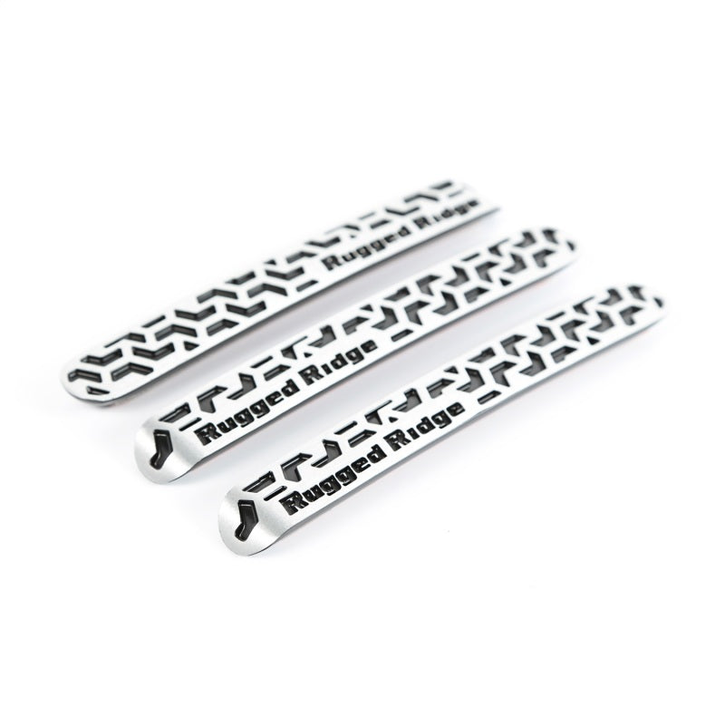 Rugged Ridge Elite Dr Hndle Insert Contrast Tread2D 07-18 Jeep Wrangler JK Doors Rugged Ridge