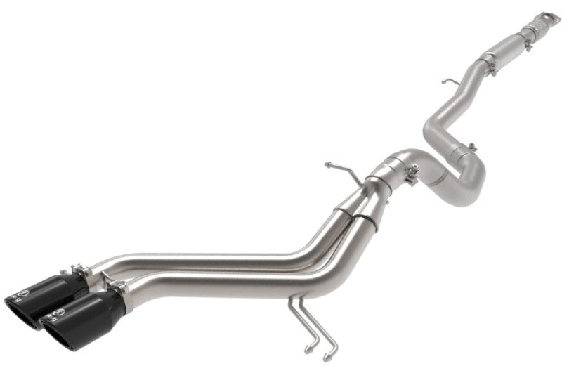 aFe Takeda 2-1/2in to 3in SS-304 Cat-Back Exhausts w/ Black Tip 13-17 Hyundai Veloster L4-1.6L Catback aFe