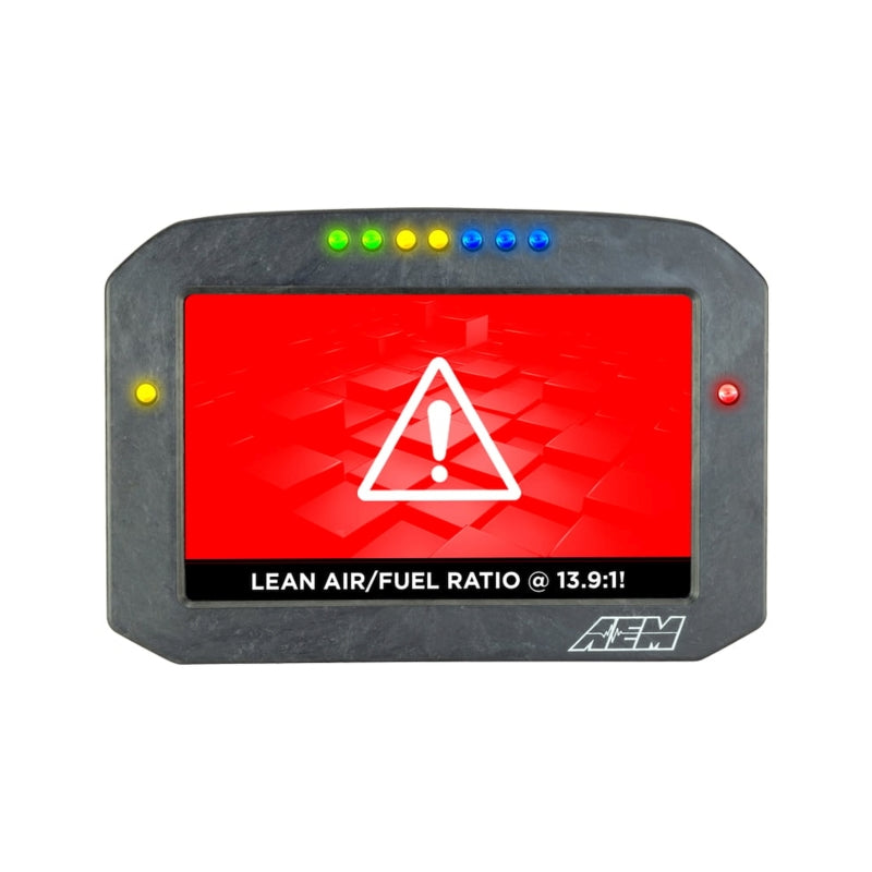 AEM CD-7LG Carbon Logging Flush Digital Dash Display w/ Internal 20Hz GPS & Antenna Gauges AEM