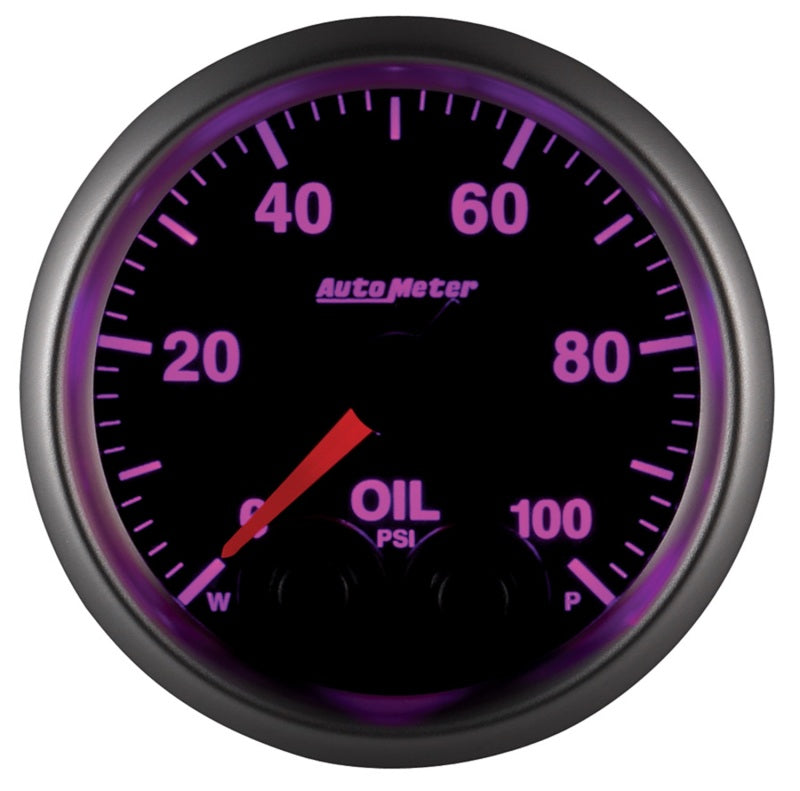 Autometer Elite 52mm Oil Pressure Peak and Warn Gauge w/ Electonic Control Gauges AutoMeter