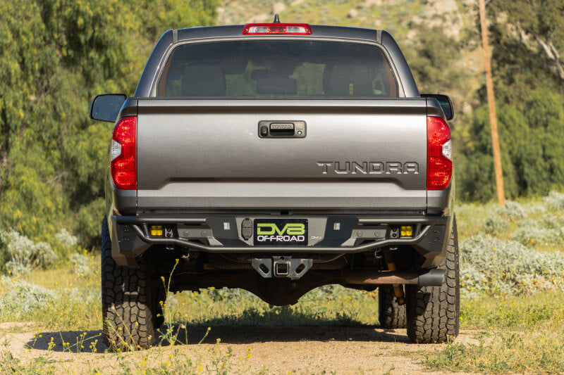 DV8 2014-2021 Toyota Tundra Tube Rear Bumper Bumpers - Steel DV8 Offroad