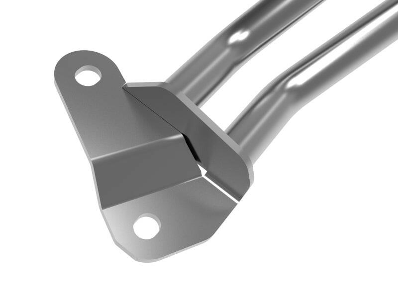 aFe CONTROL 20-22 Ford Explorer L4 2.3L (t) Tubular Steel Front Suspension Strut Brace Gunmetal Gray Strut Bars aFe