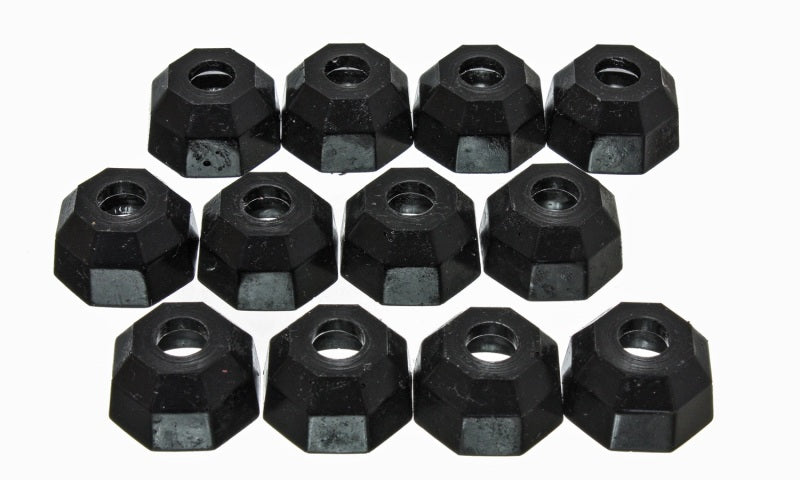 Energy Suspension Universal Black 12mm Taper Dia Octagon Tie Rod Dust Boots (BOX of 12) Bushing Kits Energy Suspension