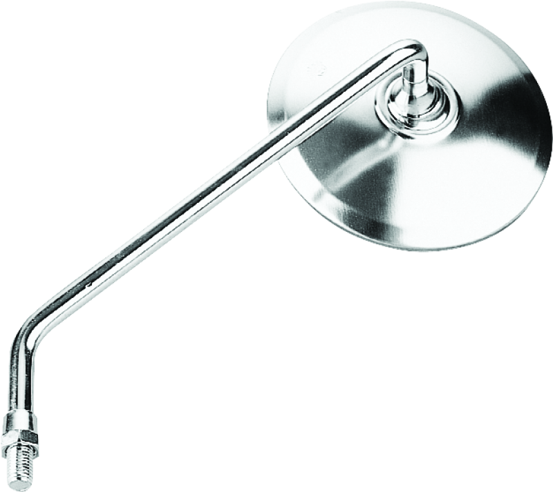 BikeMaster Round Mirror 10mm Right - Stainless Side Mirrors BikeMaster