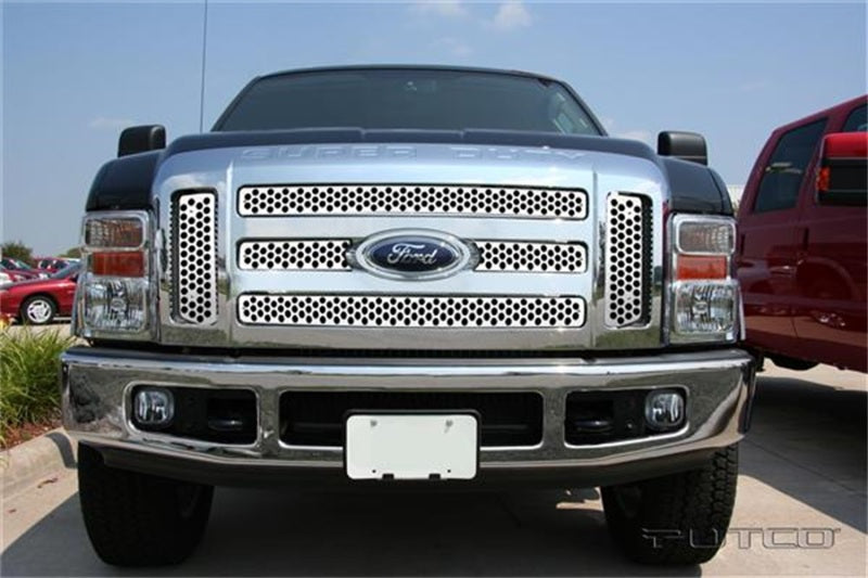 Putco 08-10 Ford SuperDuty (Will not Fit XL/FX4) Punch Stainless Steel Grilles Grilles Putco