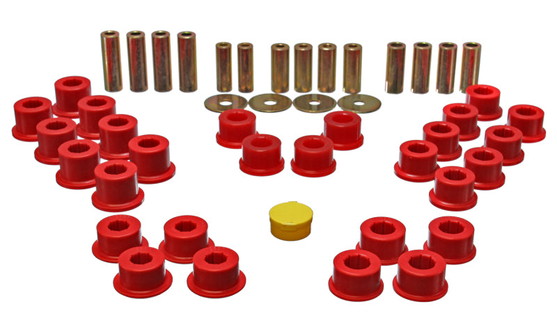 Energy Suspension 90-97 Mazda Miata Red Rear Control Arm Bushing Set Bushing Kits Energy Suspension