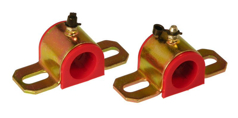 Prothane Universal Greasable Sway Bar Bushings - 24MM - Type A Bracket - Red Sway Bar Bushings Prothane