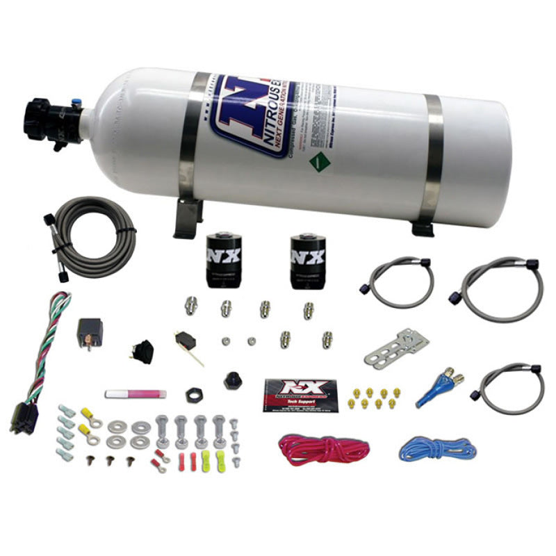 Nitrous Express GM EFI Race Single Nozzle Nitrous Kit (100-250HP) w/15lb Bottle Nitrous Systems Nitrous Express