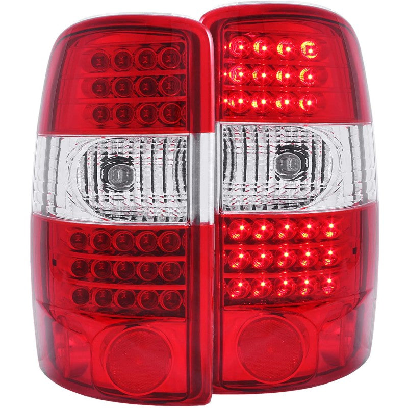 ANZO 2000-2006 Chevrolet Suburban LED Taillights Red/Clear G2 Tail Lights ANZO