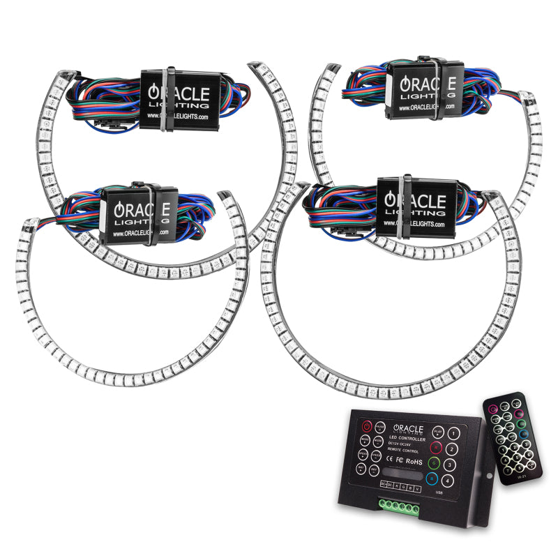 Oracle Dodge Challenger 15-21 LED Waterproof Halo Kit - ColorSHIFT w/ 2.0 Controller Fog Lights ORACLE Lighting