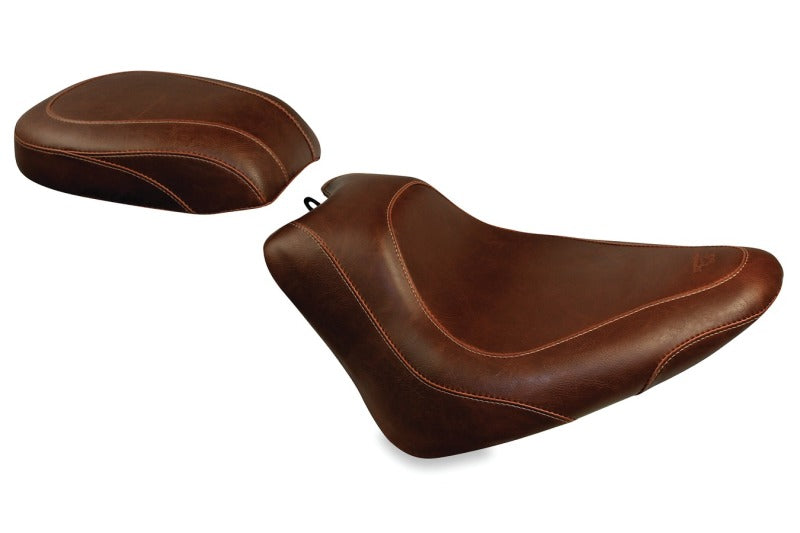Mustang 11-13 Harley Blackline, 12-17 Slim/Slim S Tripper Solo Seat - Distressed Brown Solo Motorcycle Seats Mustang Motorcycle