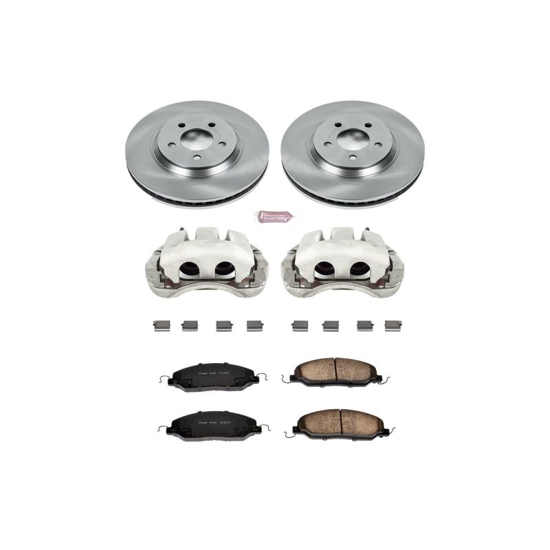 Power Stop 05-10 Ford Mustang Front Autospecialty Brake Kit w/Calipers Brake Kits - OE PowerStop