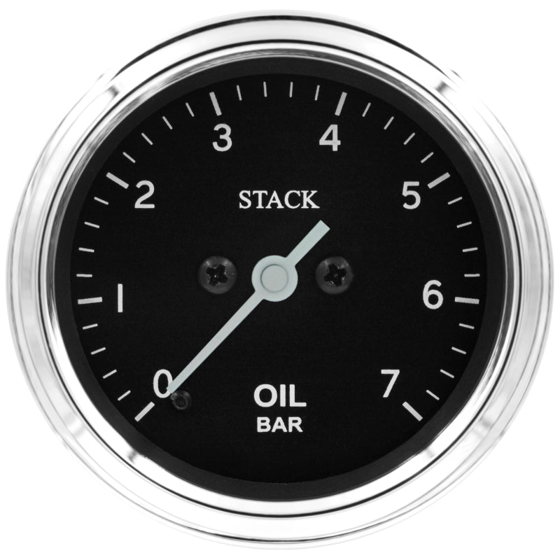 Autometer Stack 52mm 0-7 Bar M10 Male Pro Stepper Motor Oil Pressure Gauge - Classic Gauges AutoMeter