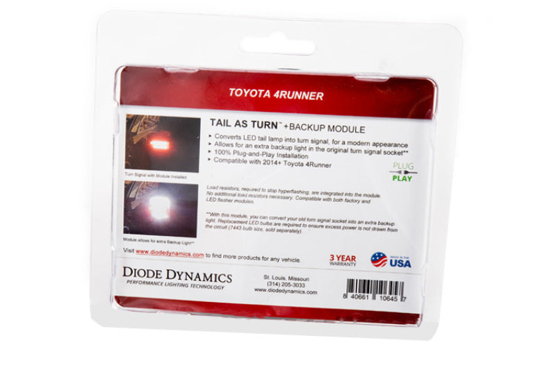 Diode Dynamics 14-21 Toyota 4Runner Tail as Turn Module +Backup Module (USDM) Module Only Light Accessories and Wiring Diode Dynamics
