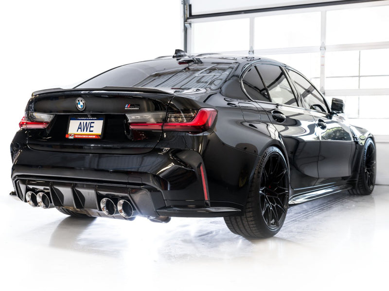 AWE Tuning SwitchPath Cat-Back Exhaust for BMW G8X M3/M4 - Chrome Silver Tips Catback AWE Tuning