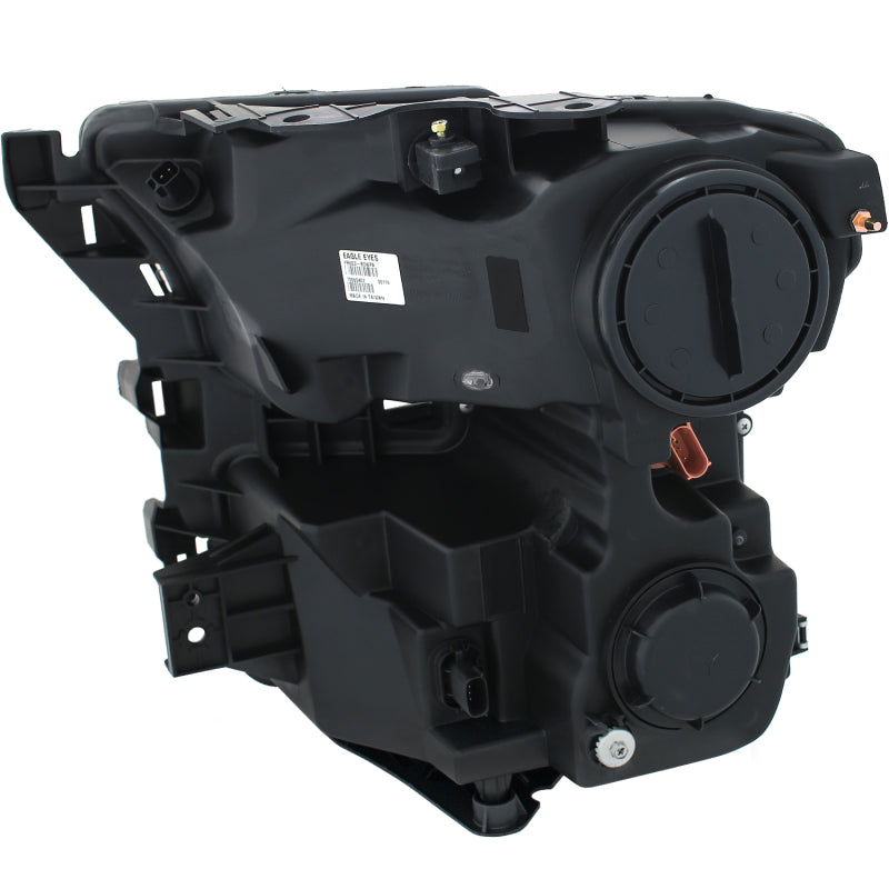 ANZO 2015-2016 Ford F-150 Projector Headlights w/ Plank Style Design Chrome w/ Amber Headlights ANZO