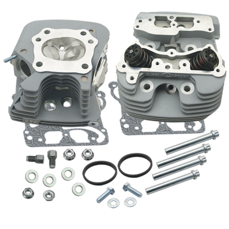 S&S Cycle 08-16 Touring Super Stock 89cc Cylinder Head Kit - Silver Heads S&S Cycle