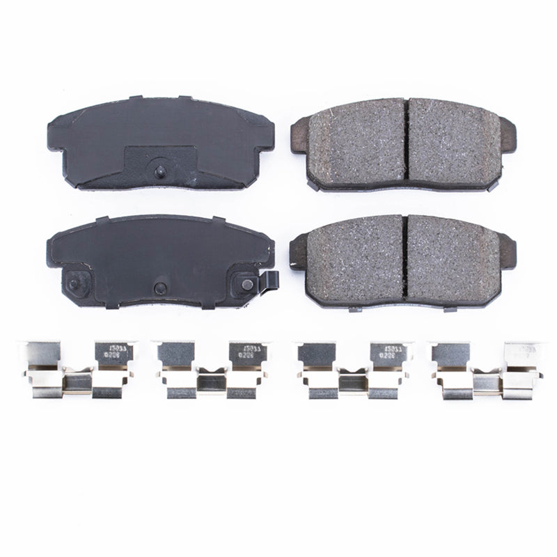 Power Stop 01-02 Infiniti G20 Rear Z17 Evolution Ceramic Brake Pads w/Hardware Brake Pads - OE PowerStop