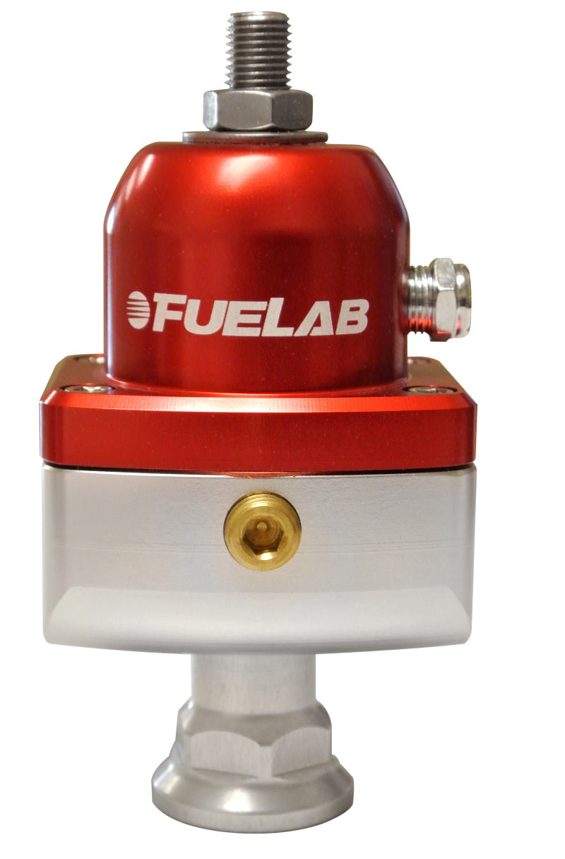 Fuelab 555 Carb Adjustable FPR Blocking 4-12 PSI (1) -8AN In (2) -8AN Out - Red Fuel Pressure Regulators Fuelab