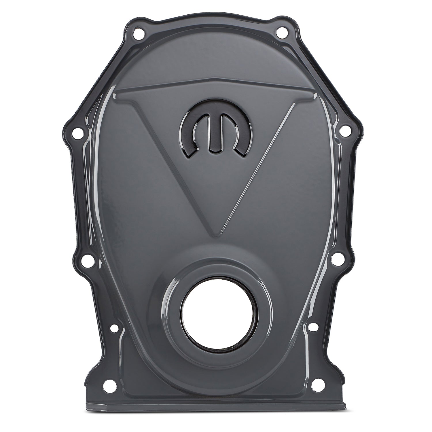 SB Mopar Timing Chain Cover Gray Engine Timing Cover Proform