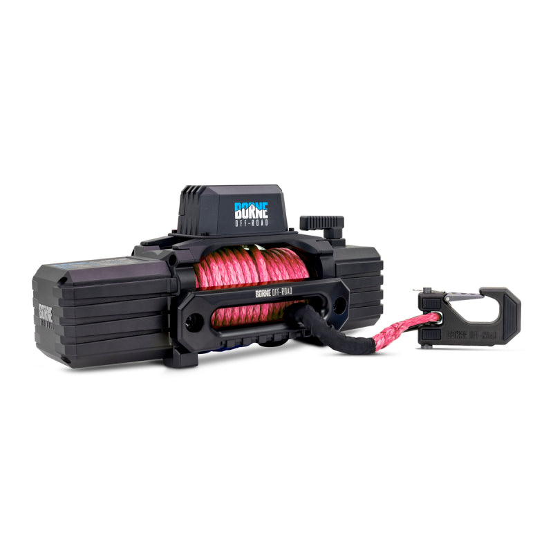 Borne Off-Road 12K Winch - Pink Synthetic Rope Winches Borne Off-Road