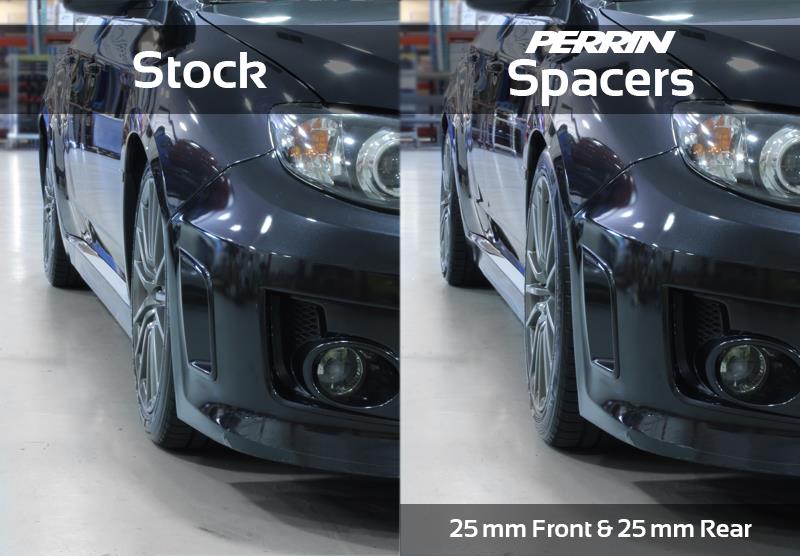 PERRIN 02-14 Subaru WRX / 2004 STI / 13-25 BRZ & Toyota GR86 30mm Wheel Spacers 5x100 56mm CB - Pair Wheel Spacers & Adapters Perrin Performance
