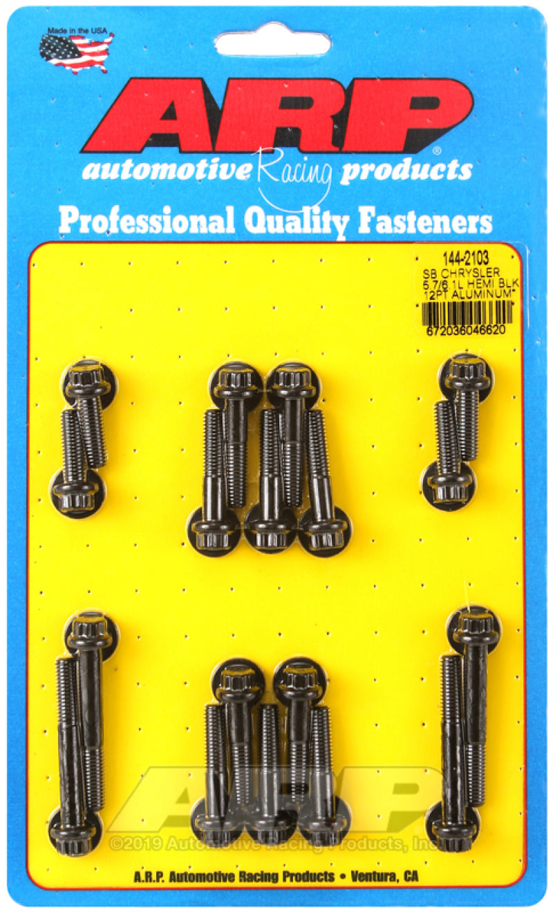 ARP Small Block Chrysler 5.7/6.1L Hemi 12pt Aluminum Intake Manifold Bolt Kit Hardware Kits - Other ARP