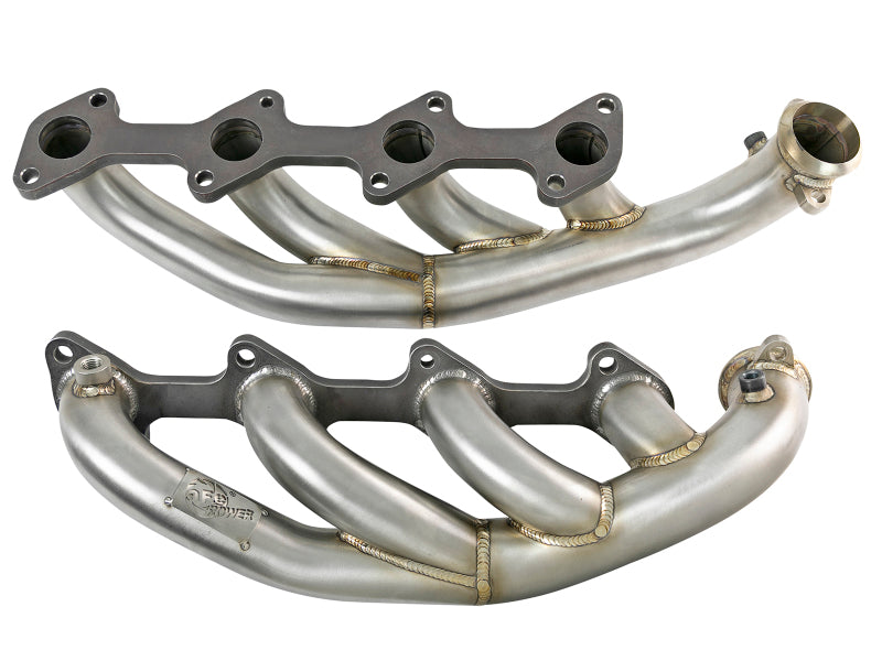 aFe Twisted Steel 1.75-2in 304 SS Headers 03-07 Ford Diesel Trucks V8-6.0L (td) Headers & Manifolds aFe