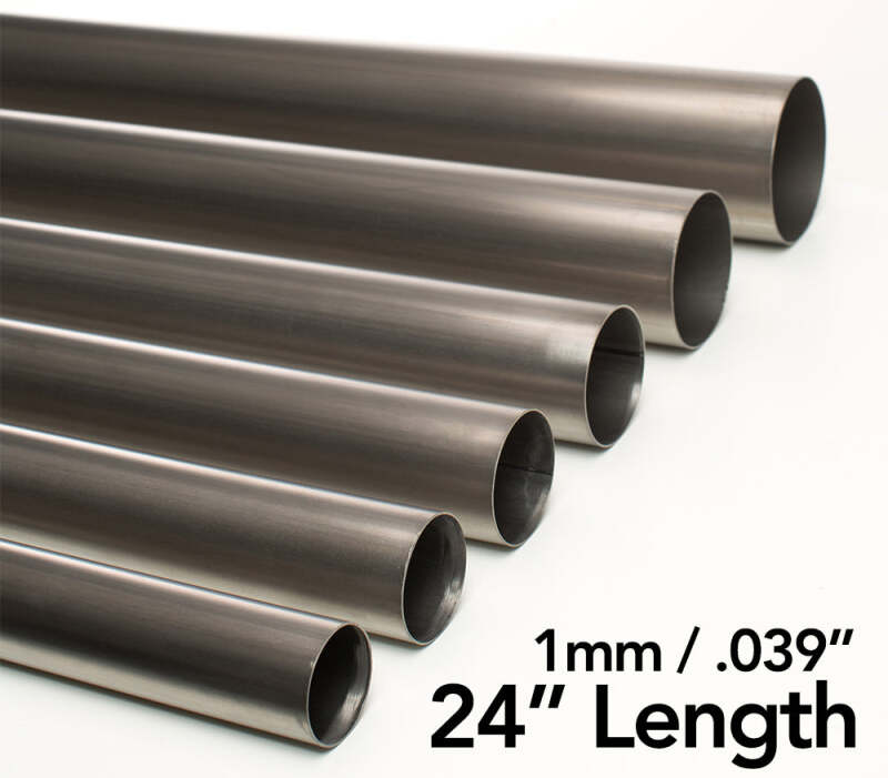Ticon Industries 1in Diameter 24in Length 1mm/.039in Titanium Tube Titanium Tubing Ticon