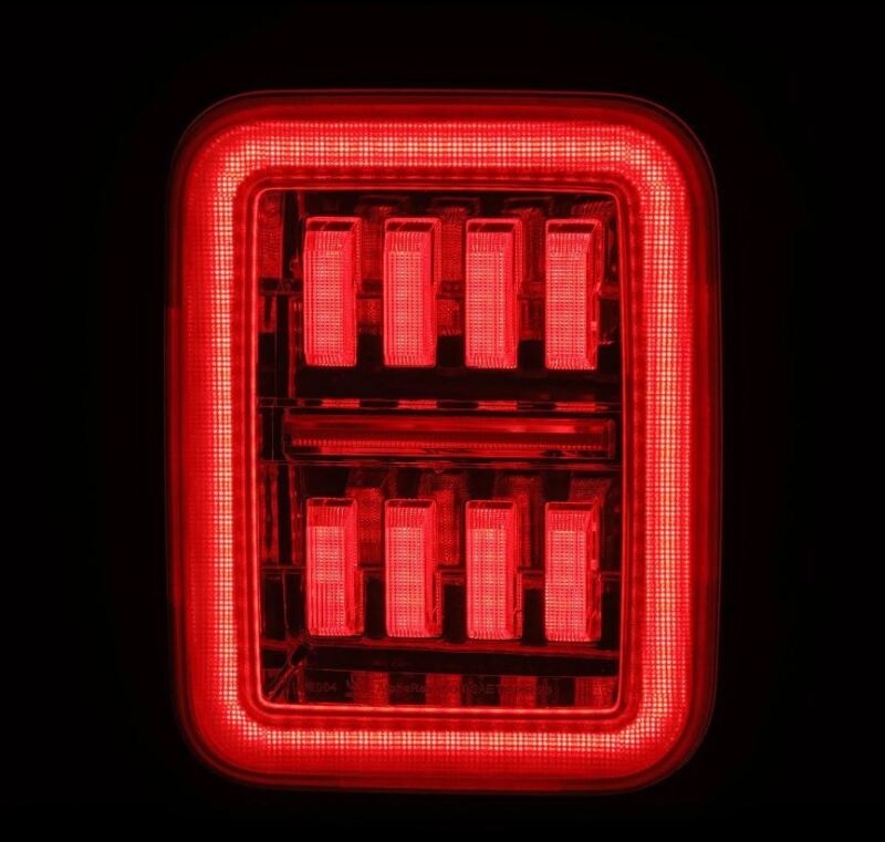 AlphaRex 19-24 Jeep Gladiator JT Nova-Series Prismatic LED Tail Lights - Chrome Tail Lights AlphaRex