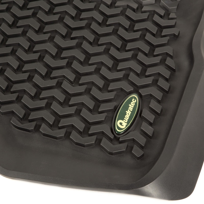 Rugged Ridge Floor Liner Front Black 2017-2018 Ford F-250 / F-350 / F-450 / F-550 Regular Floor Mats - Rubber Rugged Ridge
