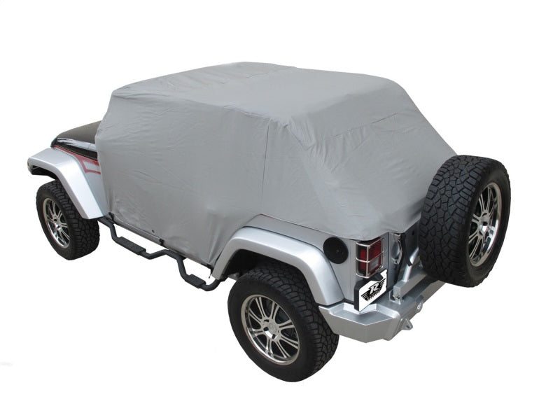 Rampage 2007-2018 Jeep Wrangler(JK) Unlimited Cab Cover With Door Flaps - Grey Car Covers Rampage