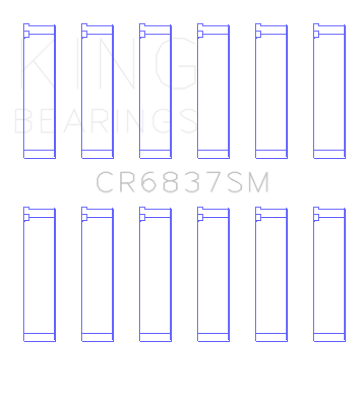 King Engine Bearings Honda J30/J36 (Size +0.75mm) Connecting Rod Bearing Set Connecting Rods King Engine Bearings