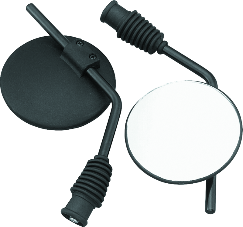 BikeMaster Universal Enduro Mirror 10mm - Each -Black Side Mirrors BikeMaster