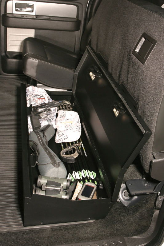 Tuffy Ford F150 Supercrew W/ Subwoofer Underseat Lockbox 2/3 Length W/ Keyed Lock For Cargo Boxes & Bags Tuffy Products