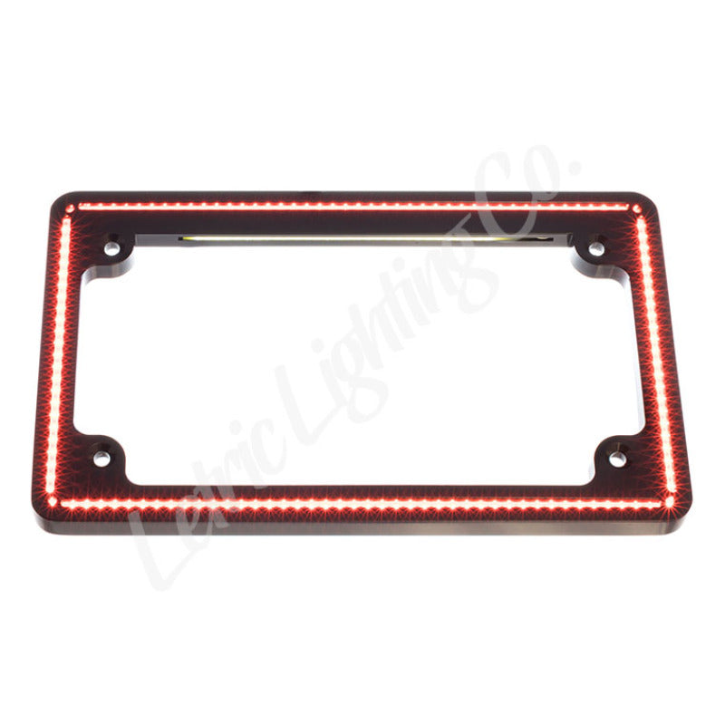 Letric Lighting Perfect Plate Light License Plate Frame Black License Frame Letric Lighting