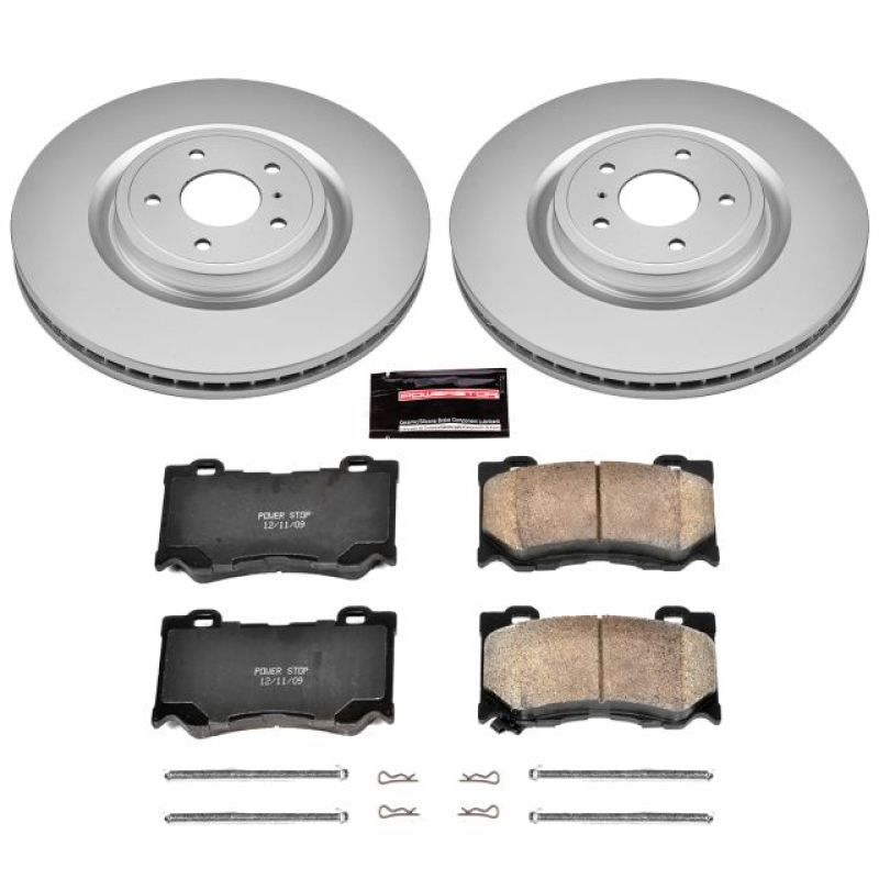 Power Stop 09-13 Infiniti FX50 Front Z17 Evolution Geomet Coated Brake Kit Brake Kits - Performance Blank PowerStop