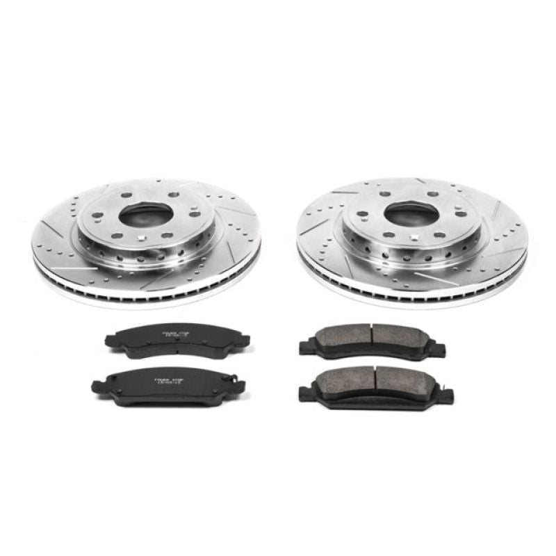 Power Stop 08-19 Chevrolet Tahoe Front Z23 Evolution Sport Brake Kit Brake Kits - Performance D&S PowerStop