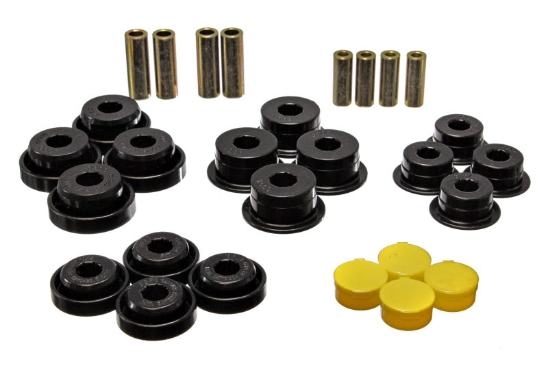 Energy Suspension 97-06 Jeep Wrangler TJ Blk Rear Control Arm Bushings (Must reuse OEM Outer Shells Bushing Kits Energy Suspension