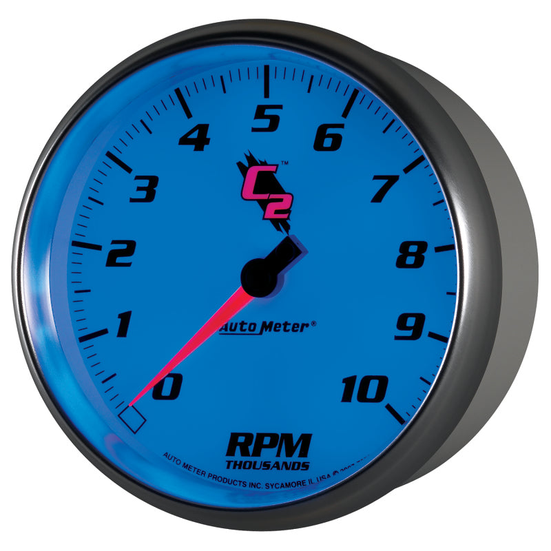 Autometer C2 5 inch 10000 RPM In-Dash Tachometer Gauges AutoMeter