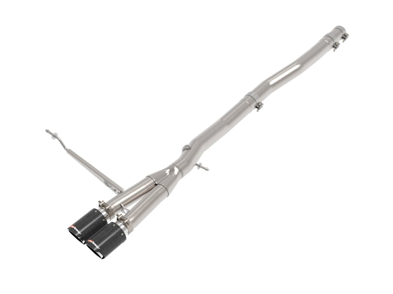 aFe 14-24 Mini Cooper S MACH Force-Xp 3in to 2-1/2in 304SS Cat-Back Exhaust w/ Carbon Fiber Tip Catback aFe