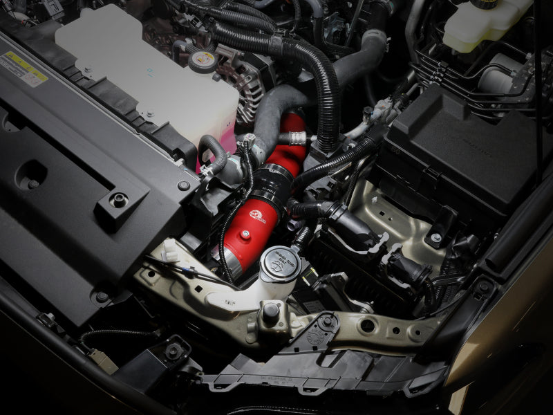 aFe 2024+ Toyota Tacoma BladeRunner 2.5in & 3in Aluminum Hot & Cold Charge Pipe Kit - Red Intercoolers aFe