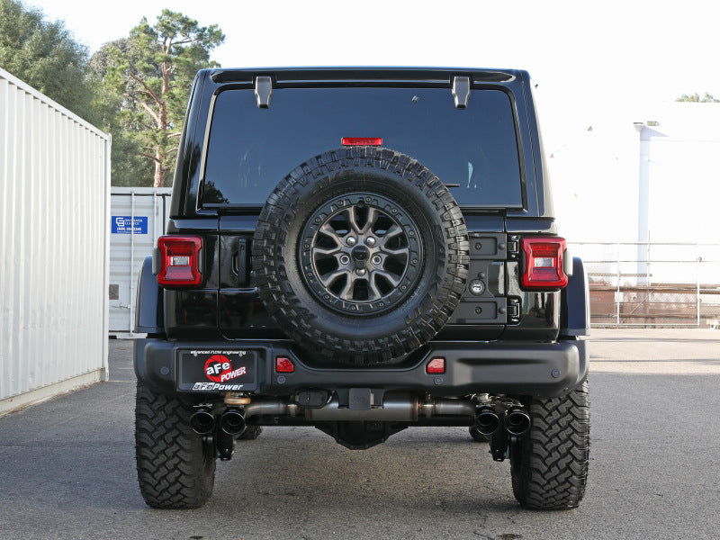 aFe Vulcan Series 2.5in 304SS Cat-Back Exhaust 2021+ Jeep Wrangler 392 6.4L w/ Black Tips Catback aFe