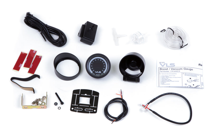 Revel VLS 52mm 30inHg-45PSI Digital OLED Boost Gauge Gauges Revel