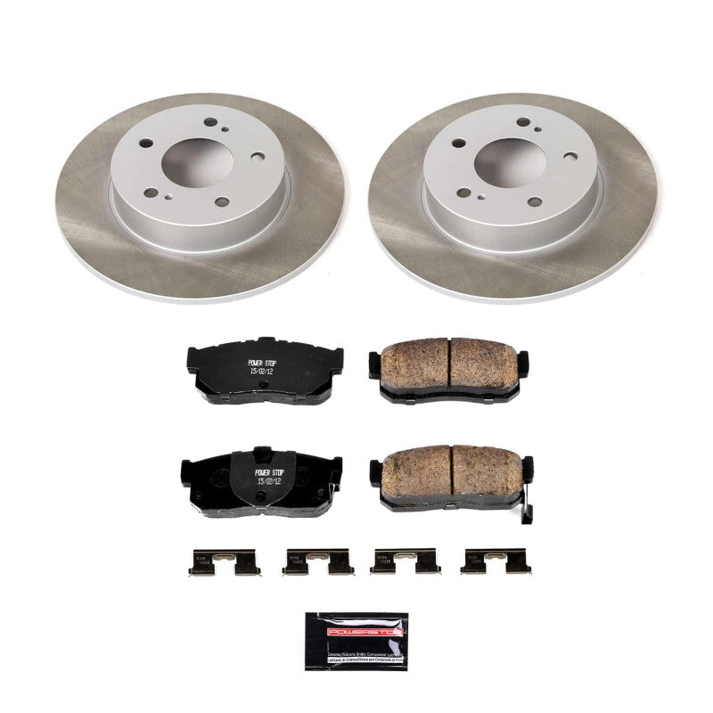 Power Stop 95-01 Nissan Maxima Rear Semi-Coated Rotor Kit Brake Kits - Performance Blank PowerStop